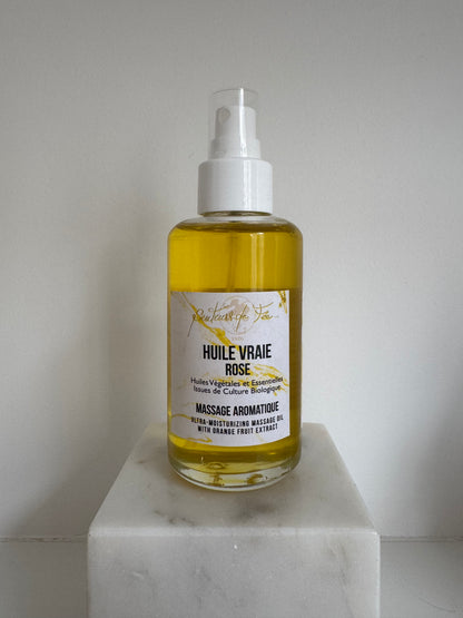 Huile de "Rose" - Massage et Auto-Massage