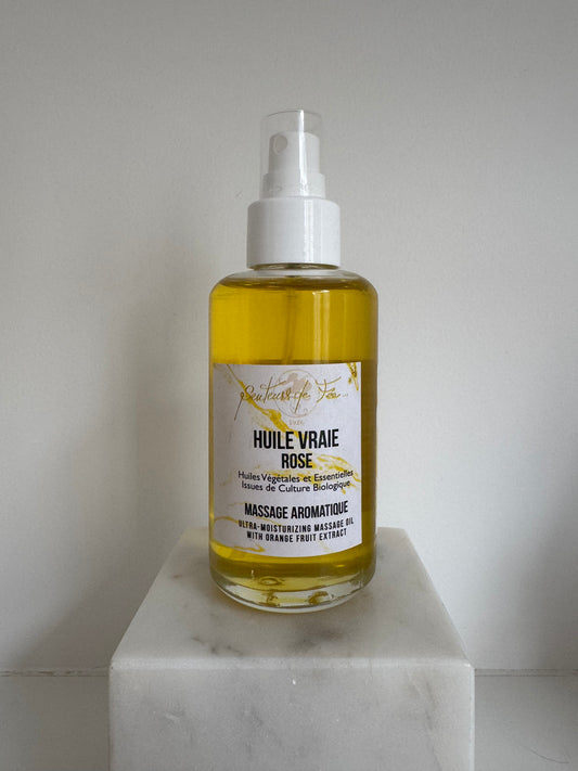 Huile de "Rose" - Massage et Auto-Massage